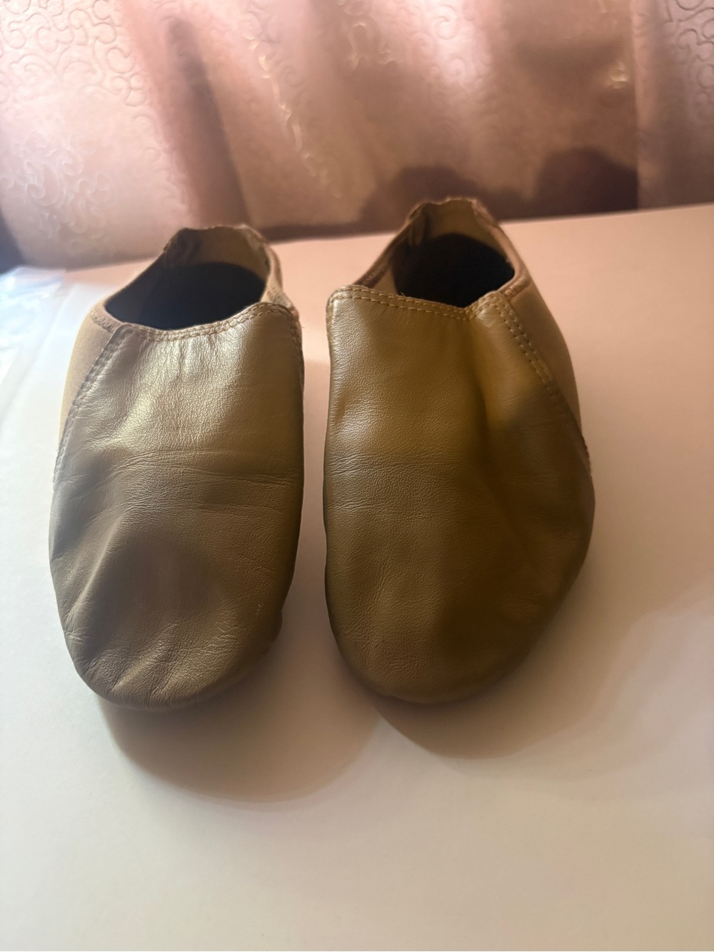 Bloch Kids Tan Leather Jazz shoes